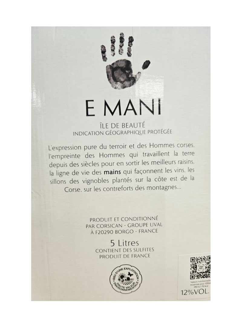Vignerons Corsican - E Mani Rosé BIB 5 liters